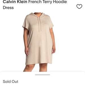 3/$25 CALVIN KLEIN French Terry hoodie dress sz small